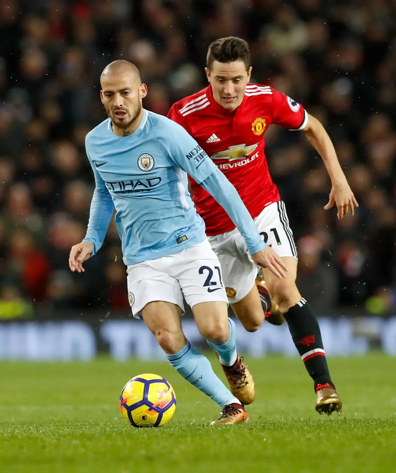 David Silva, left, and Ander Herrera