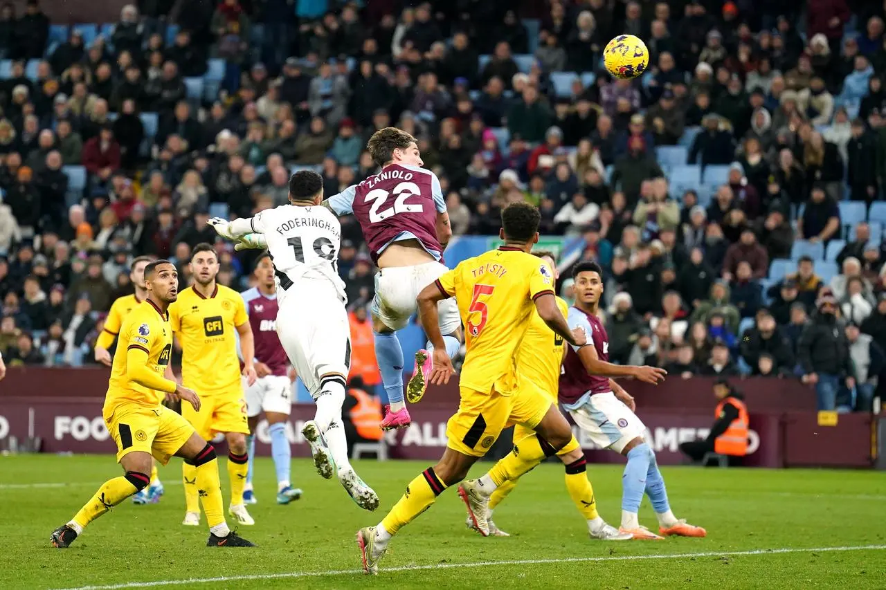 Aston Villa’s Nicolo Zaniolo 