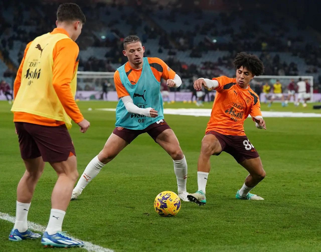 Kalvin Phillips, centre, has struggled to make an impact at Manchester City 