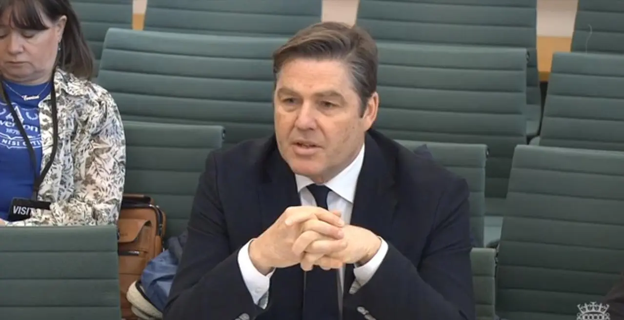Premier League chief executive Richard Masters speaking at a Department for Culture, Media and Sport select committee hearing
