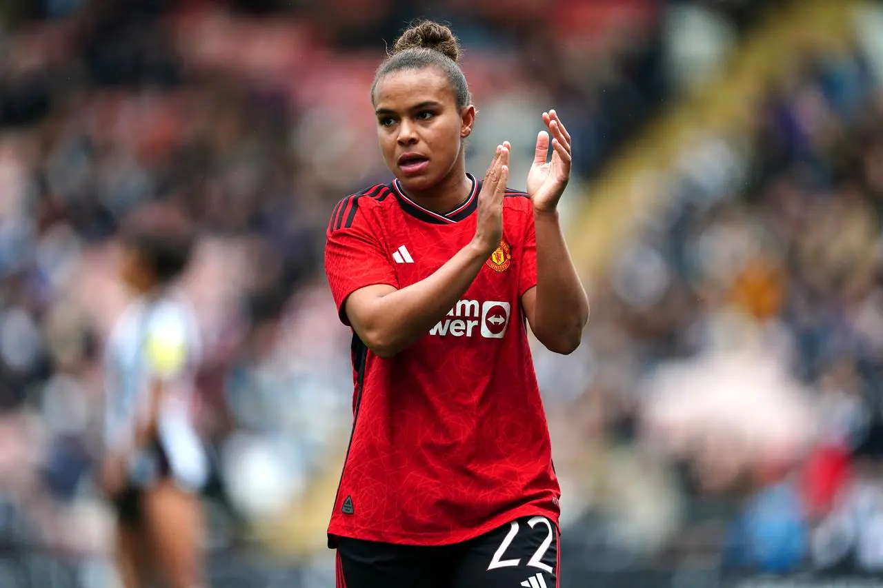 Nikita Parris bagged a brace for Manchester United (Nick Potts/PA)