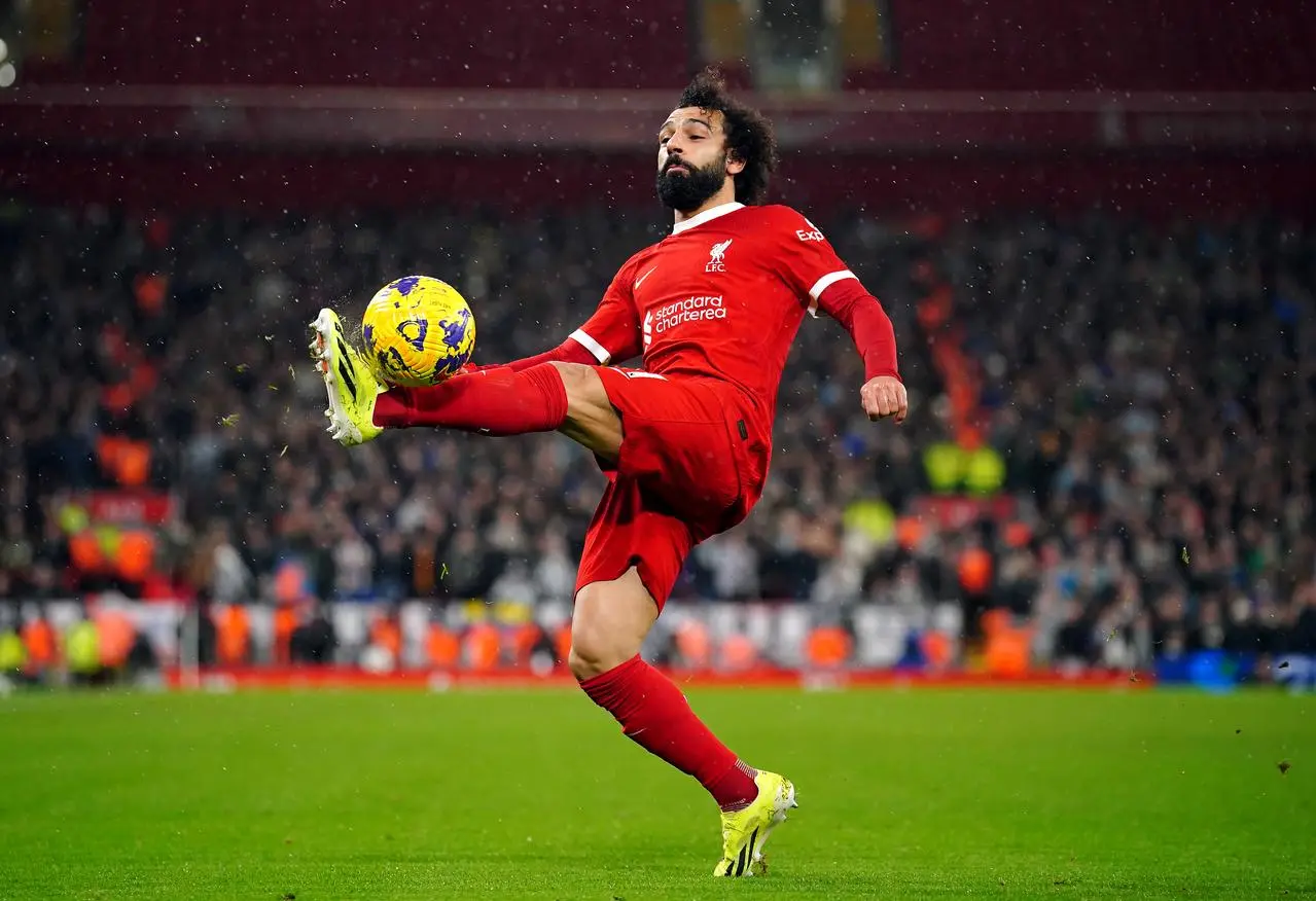 Mohamed Salah in action for Liverpool