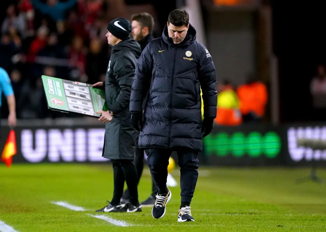 Mauricio Pochettino saw his Chelsea side lose 1-0 at Middlesbrough in the first leg