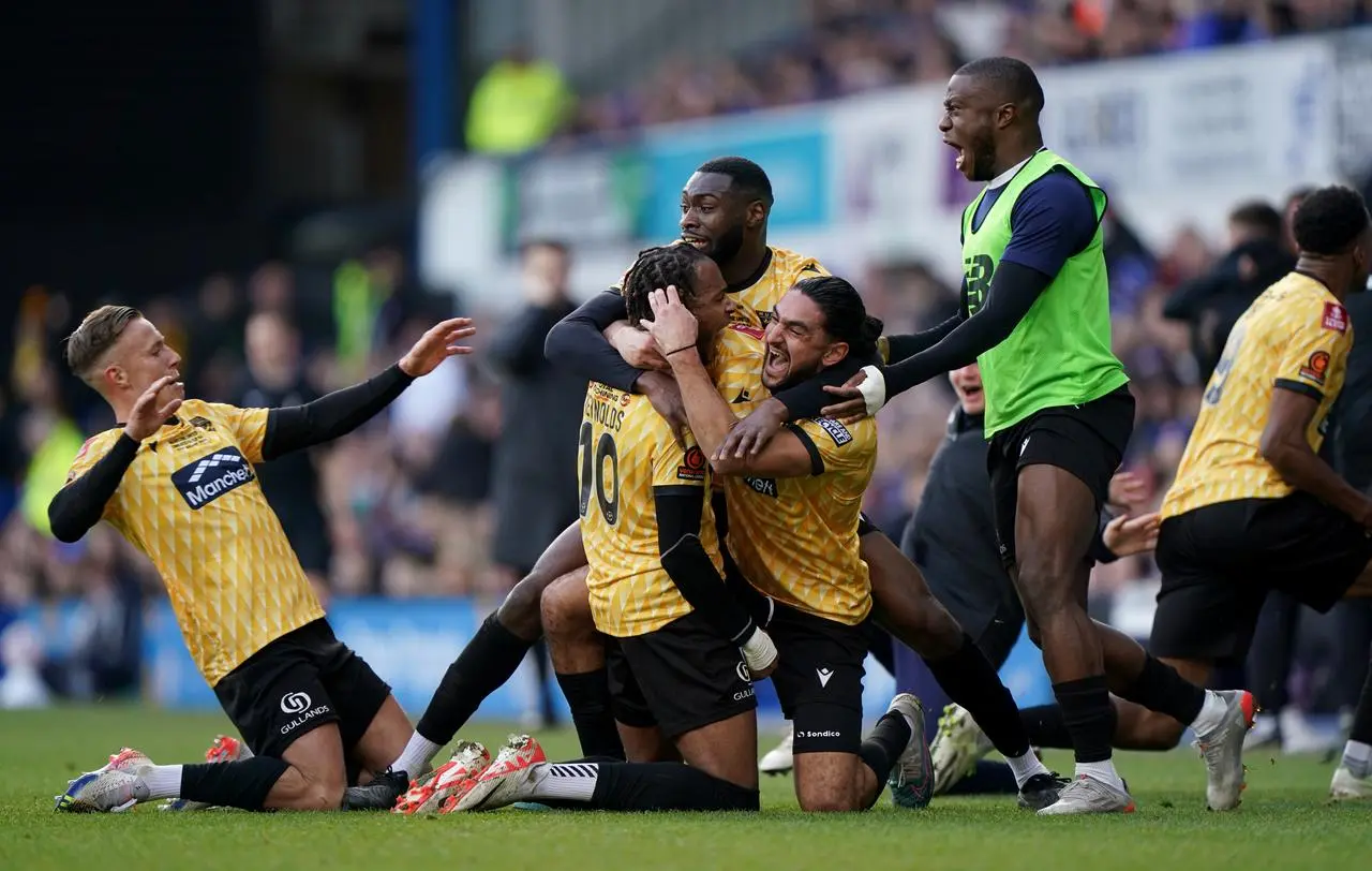 Maidstone's players celebrate