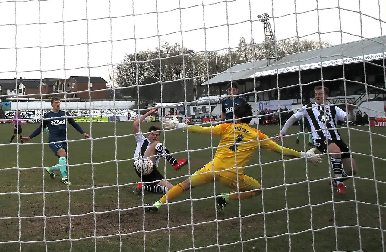 Chorley v Derby County in the FA Cup in 2021