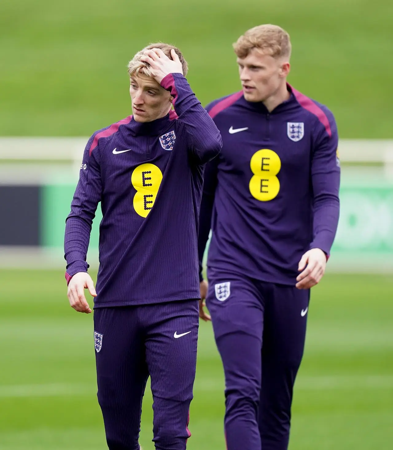 Anthony Gordon and Jarrad Branthwaite (right)