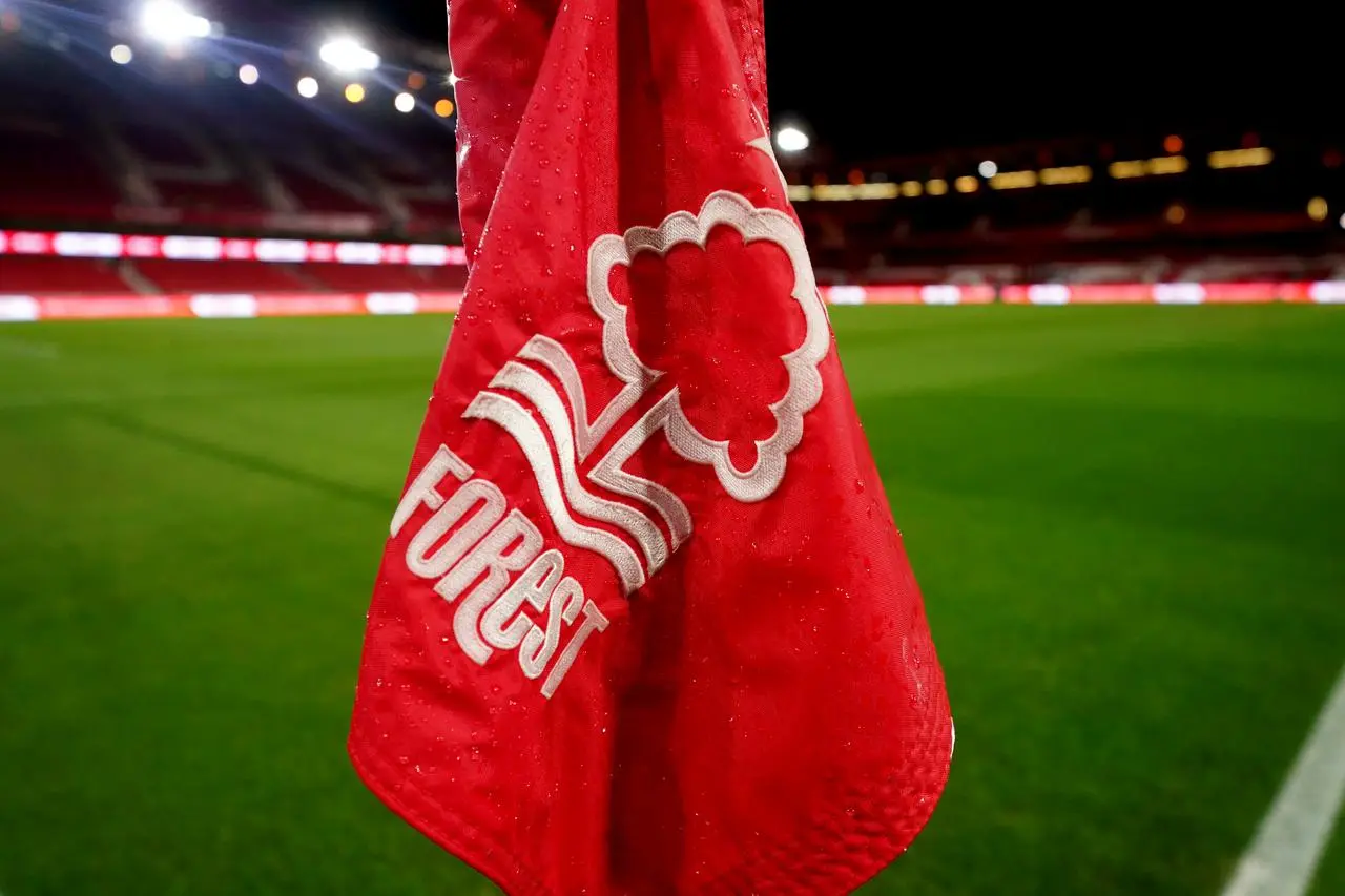 A flag at Nottingham Forest