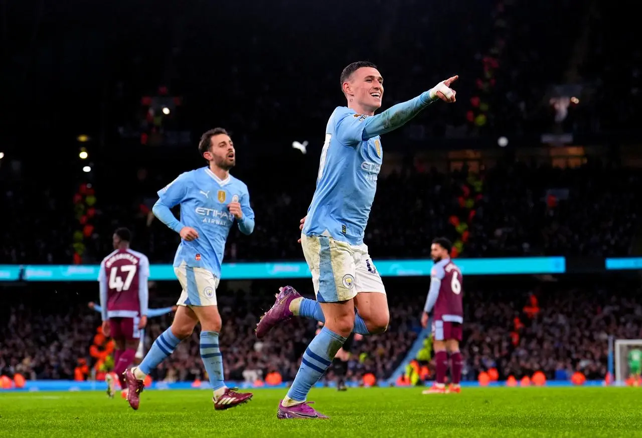 Phil Foden starred in Manchester City's victory over Aston Villa