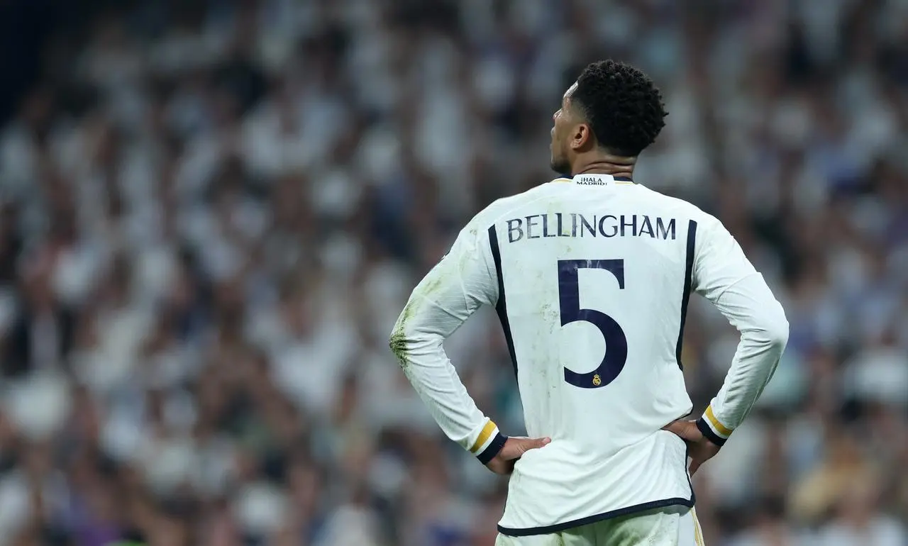 Real Madrid’s Jude Bellingham during the Champions League semi-final win over Bayern Munich