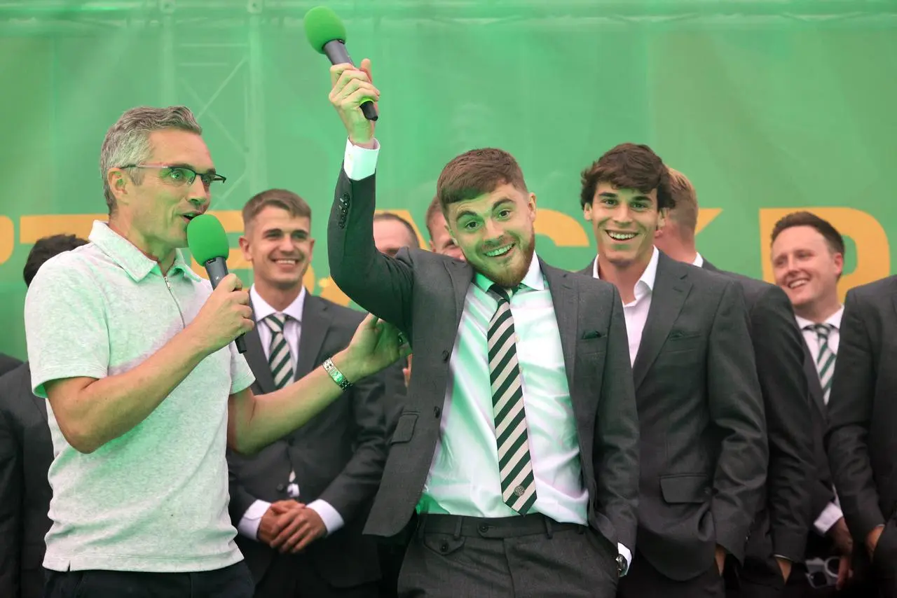 Celtic Trophy Celebration 