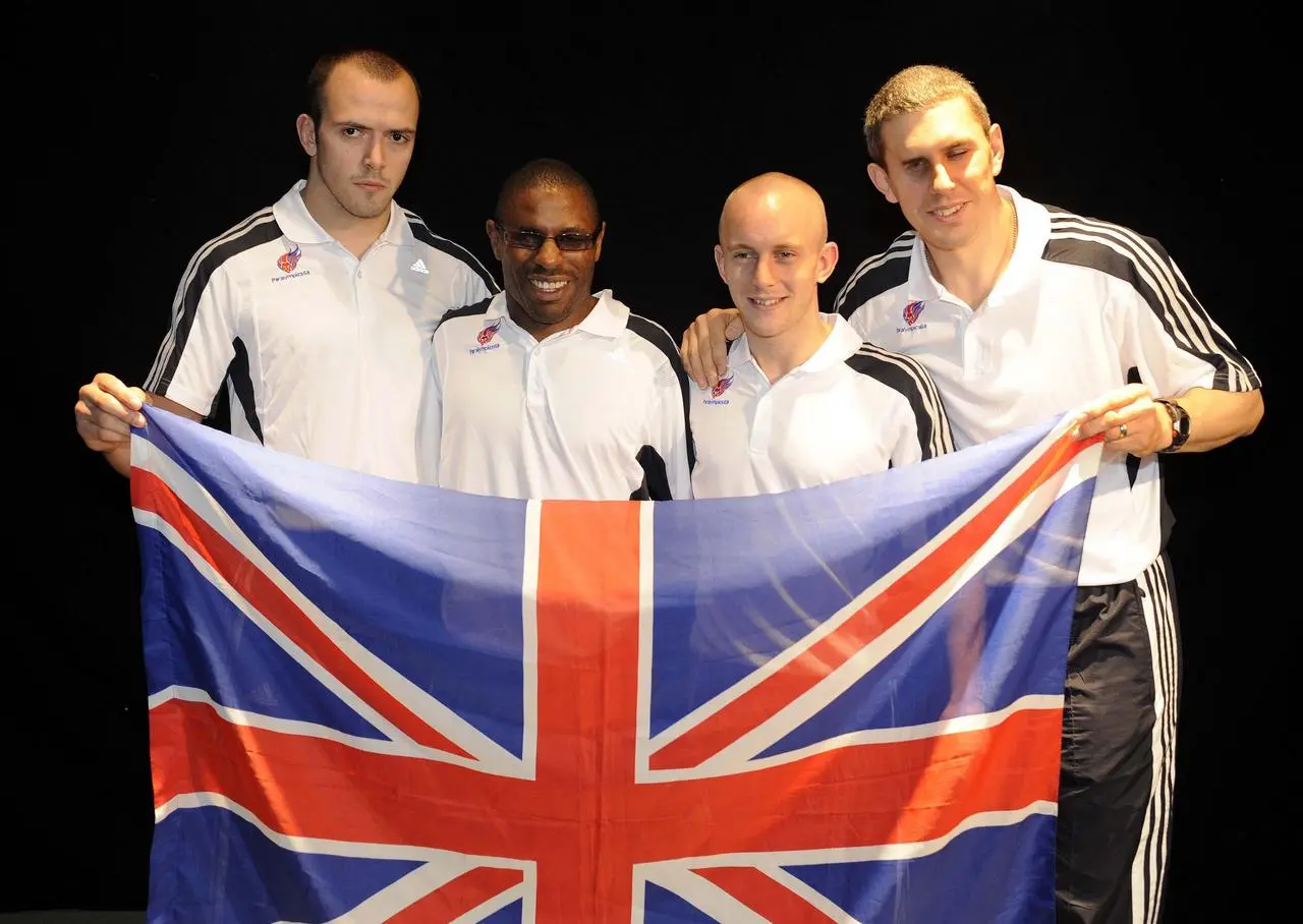 Darren Harris, second left, represented Team GB at the 2008 and 2012 Paralympics 