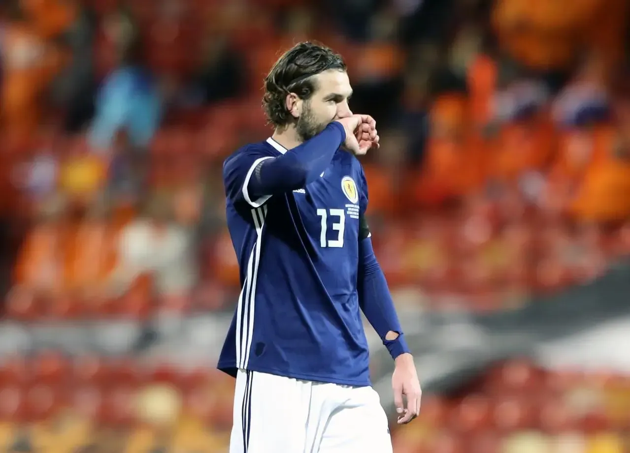 Mulgrew in action for Scotland 