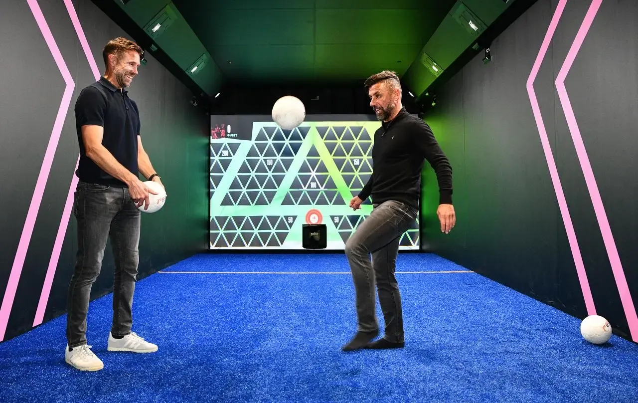 Matt Upson, left, and Kevin Phillips were at the opening of TOCA Social in Birmingham on Thursday