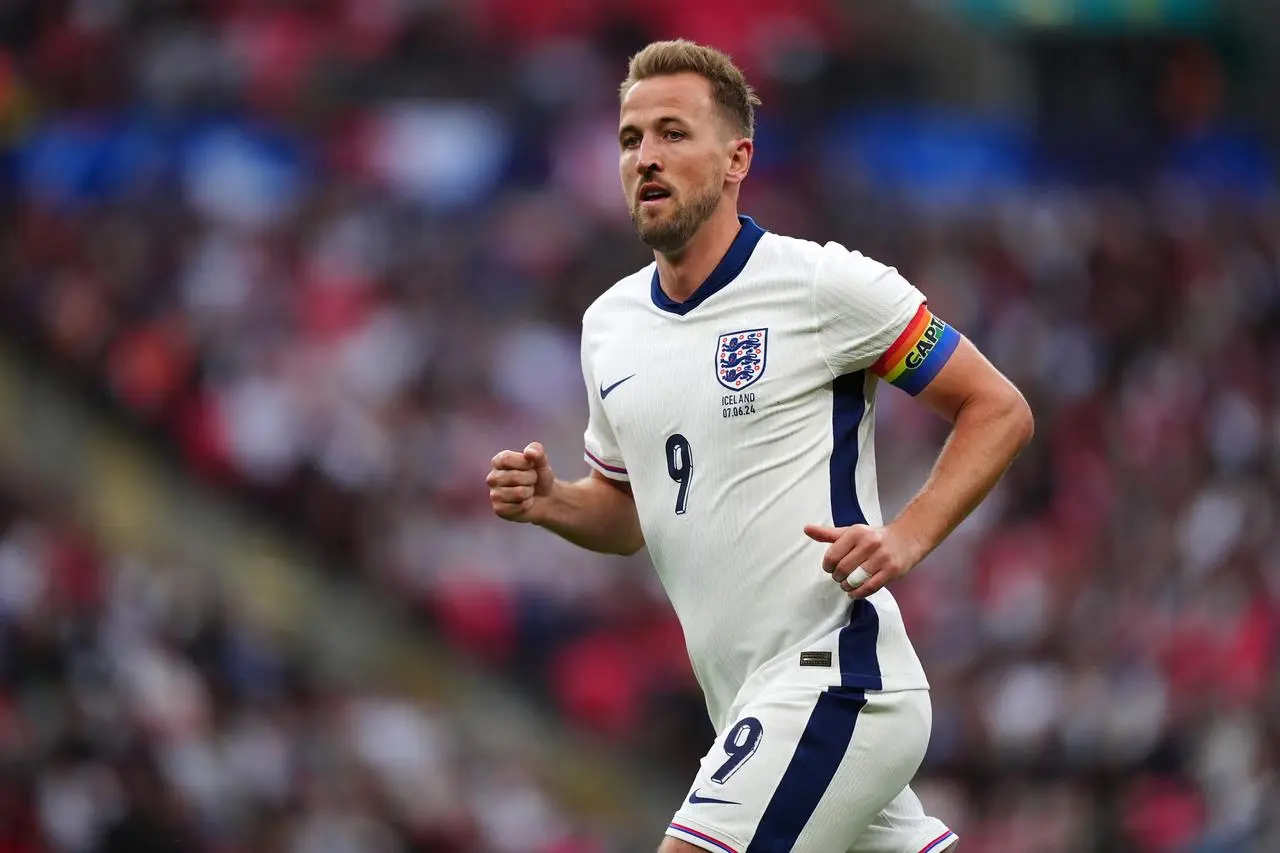 England’s Harry Kane during the friendly loss to Iceland