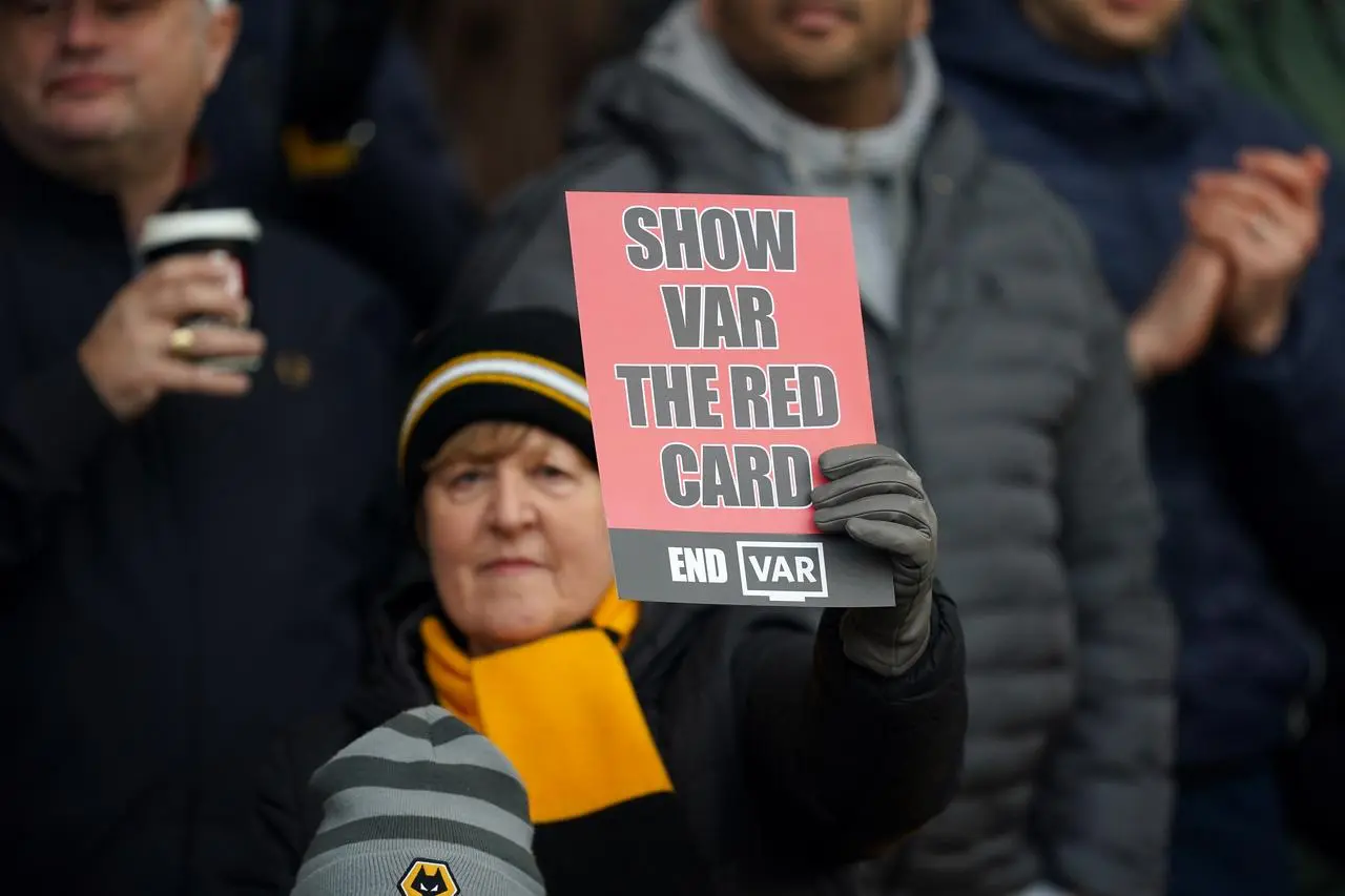 Wolves fans have protested about the use of VAR this season
