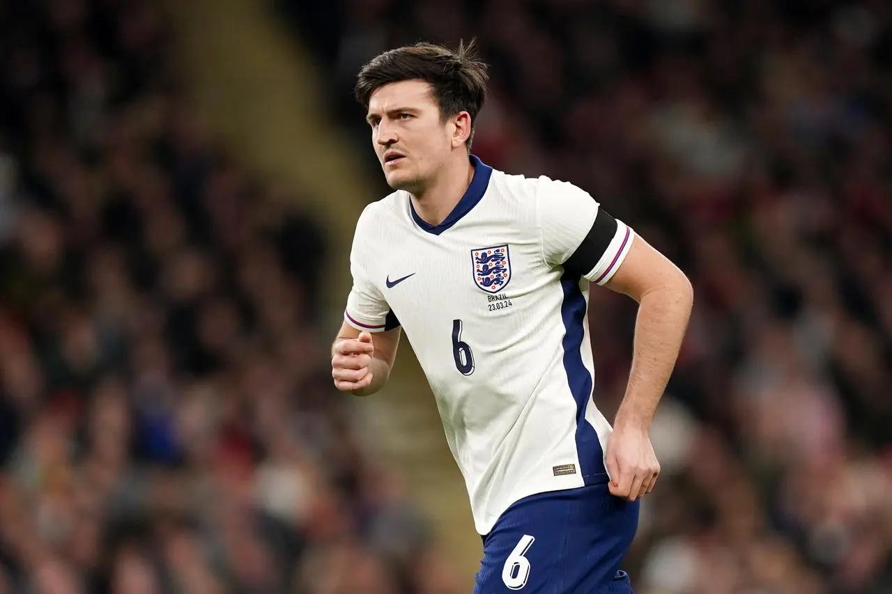 Harry Maguire in action playing for England