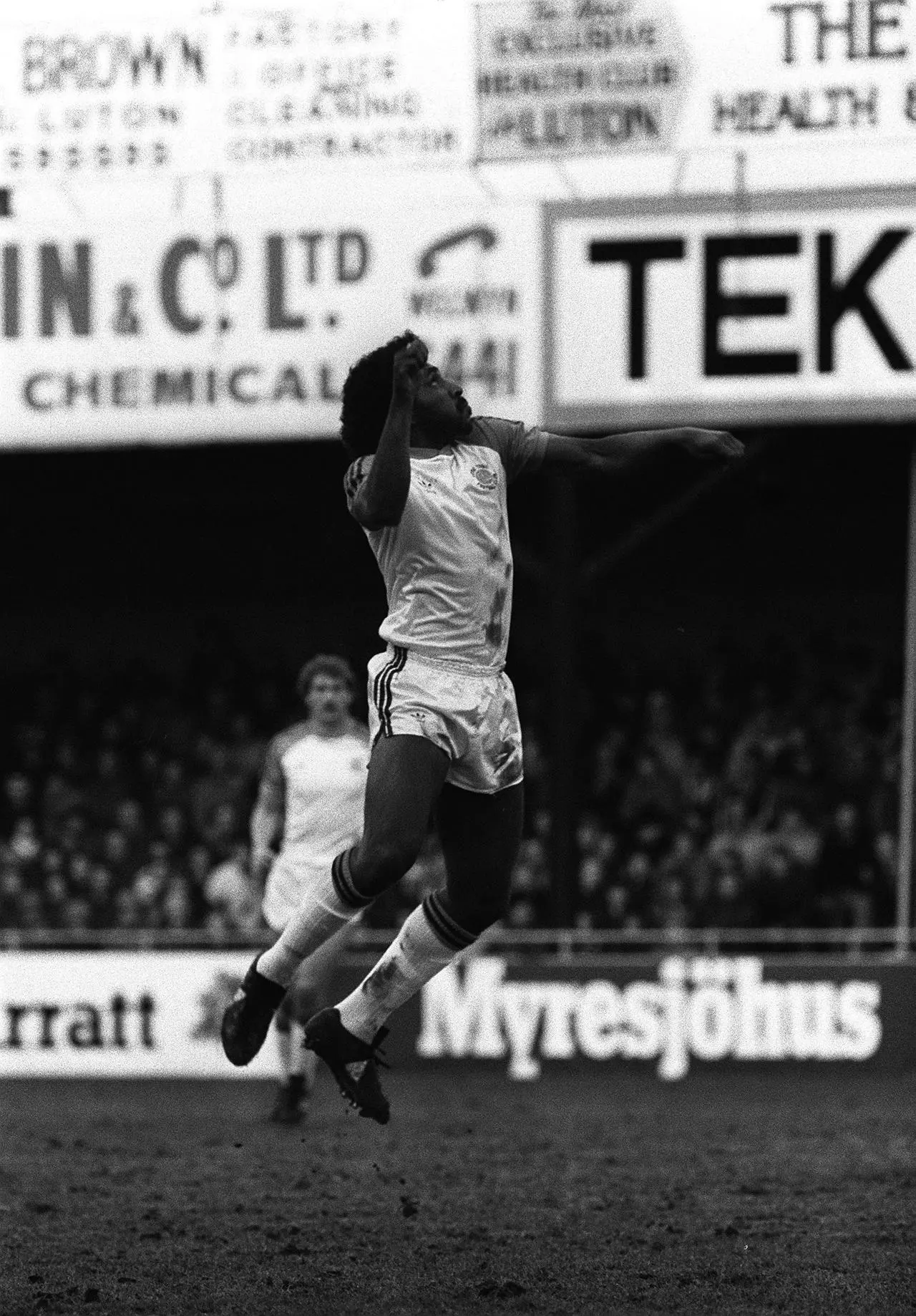 Ricky Hill in action for Luton in November 1983