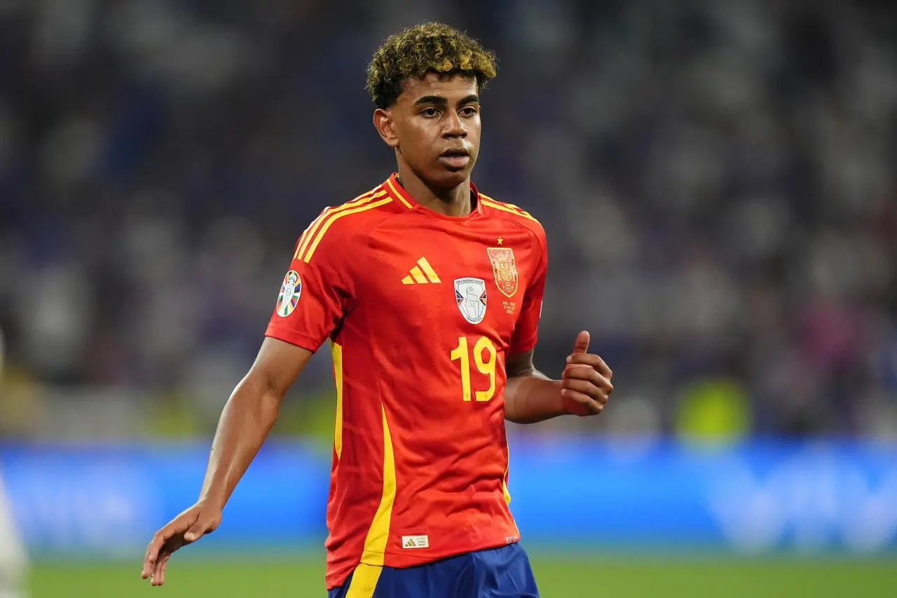 Spain’s Lamine Yamal during the Euro 2024, semi-final clash with France in Munich