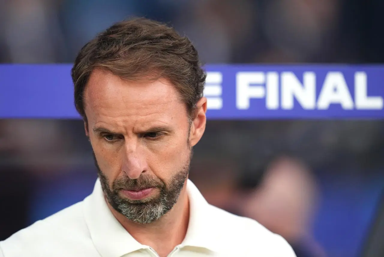 Gareth Southgate on the touchline before England v Spain in the Euro 2024 final