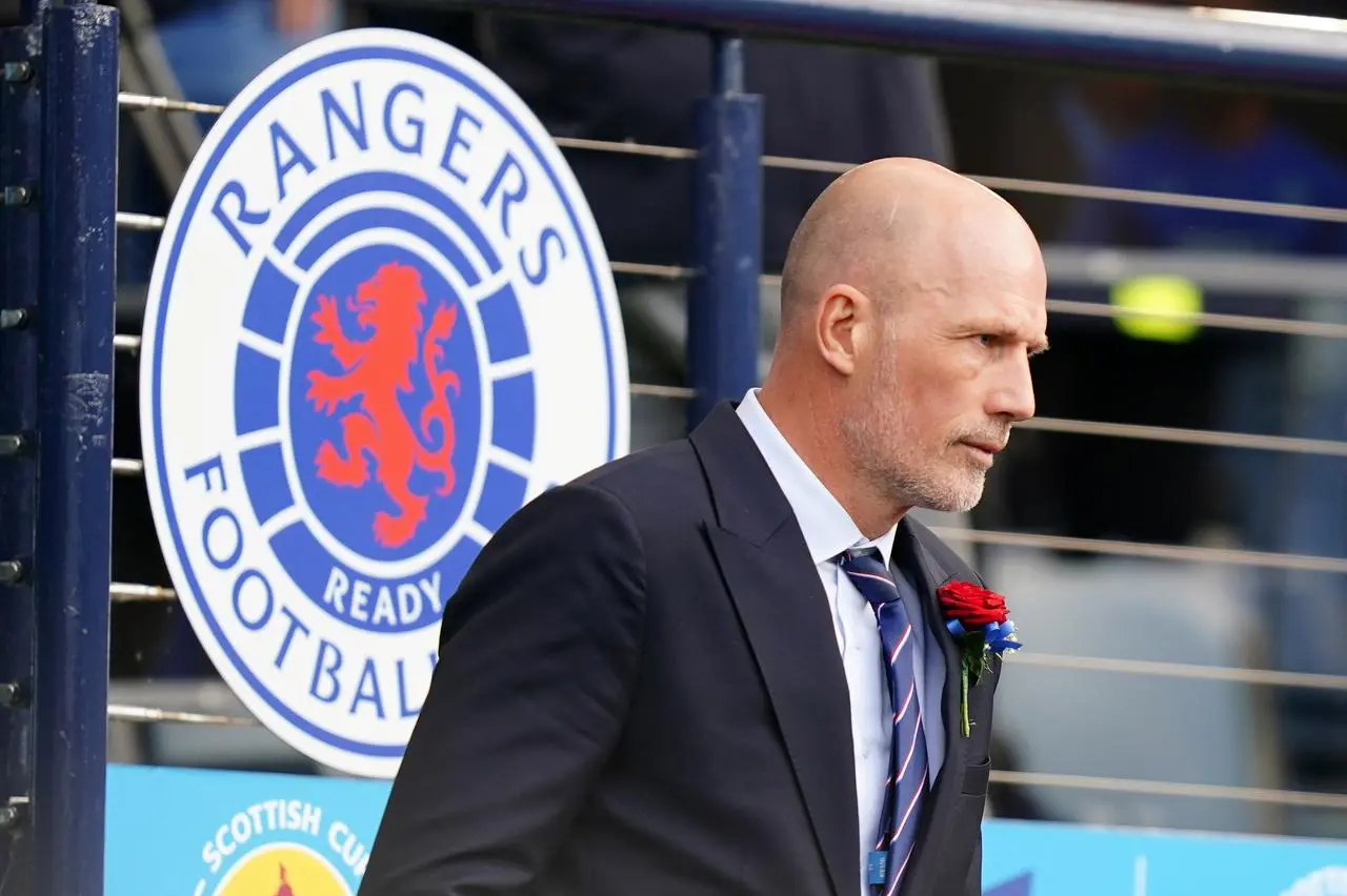 Rangers manager Philippe Clement in the Hampden technical area