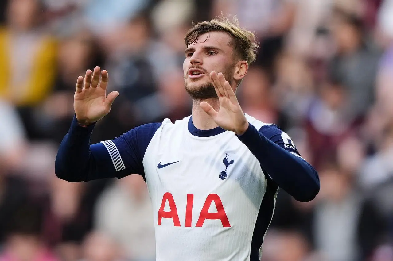 Tottenham Hotspur’s Timo Werner during the pre-season friendly against Hearts