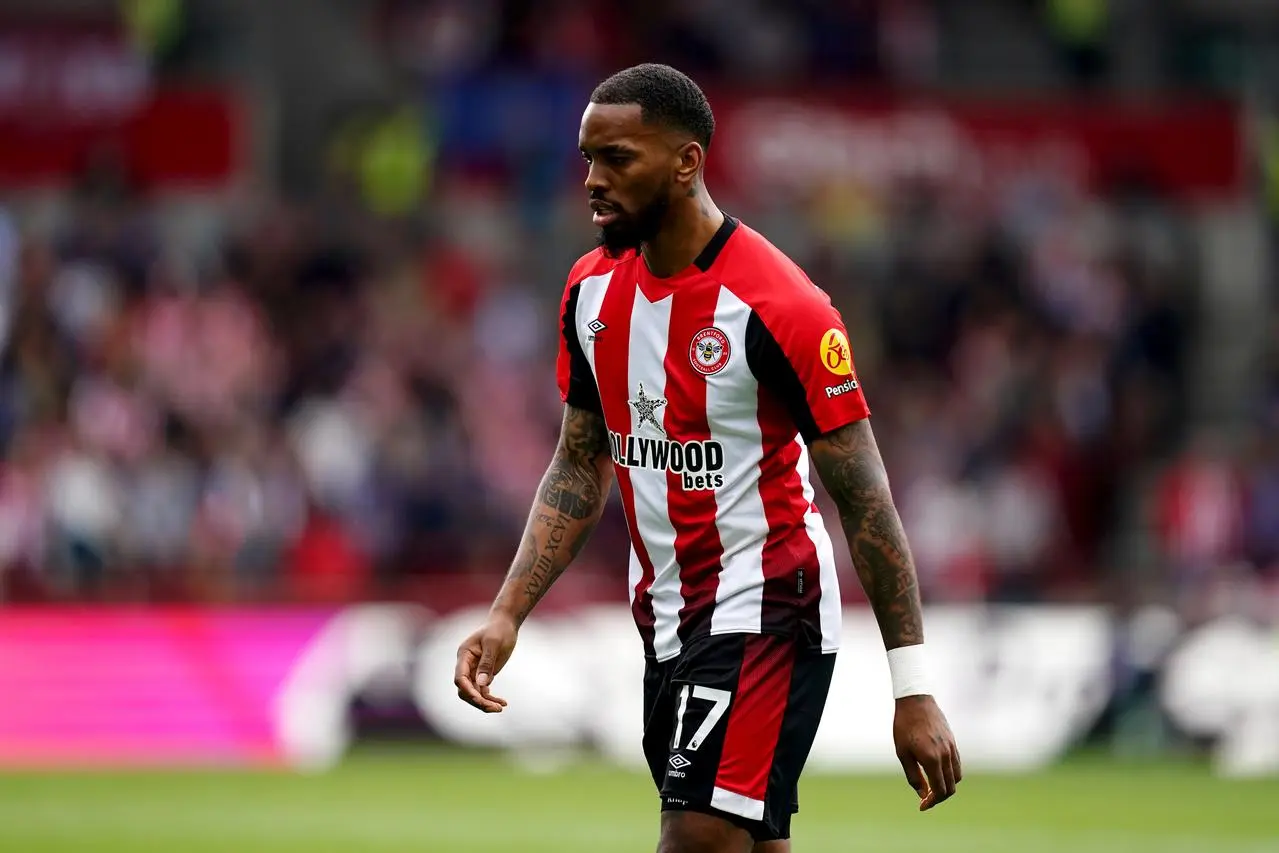 Brentford’s Ivan Toney during the Premier League match at the Gtech Community Stadium, London.