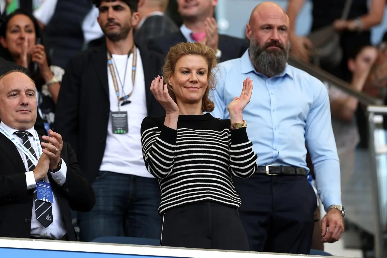 Newcastle United co-owner Amanda Staveley before a Premier League match at Brighton