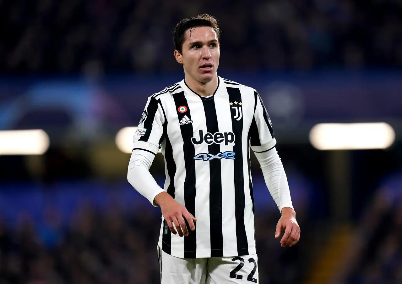 Juventus’ Federico Chiesa during a Champions League Group H match at Chelsea