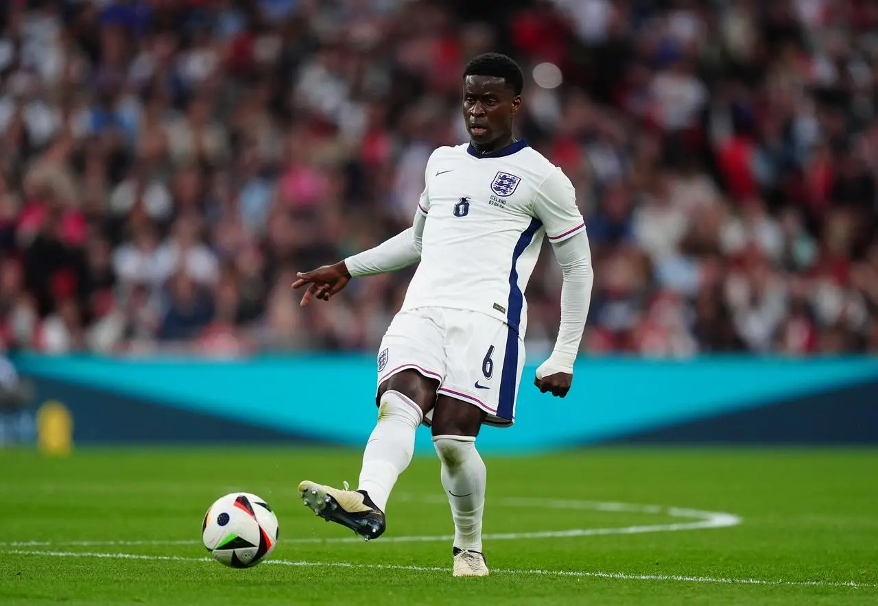 Marc Guehi during England’s friendly against Iceland