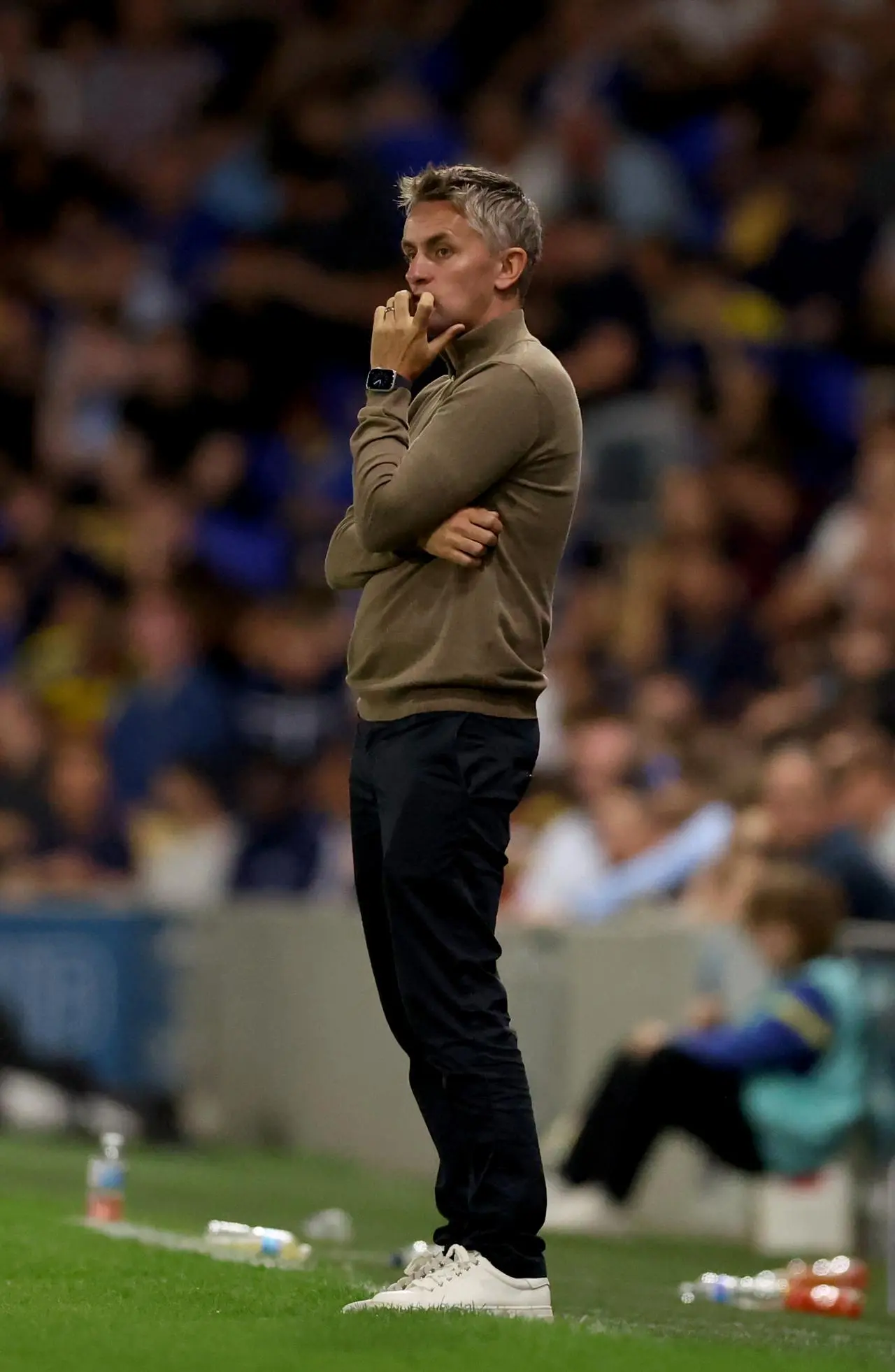 Ipswich manager Kieran McKenna during the Carabao Cup second round match against AFC Wimbledon