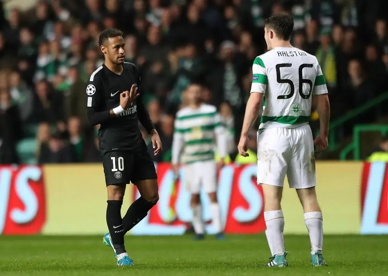 Neymar taunts Anthony Ralston