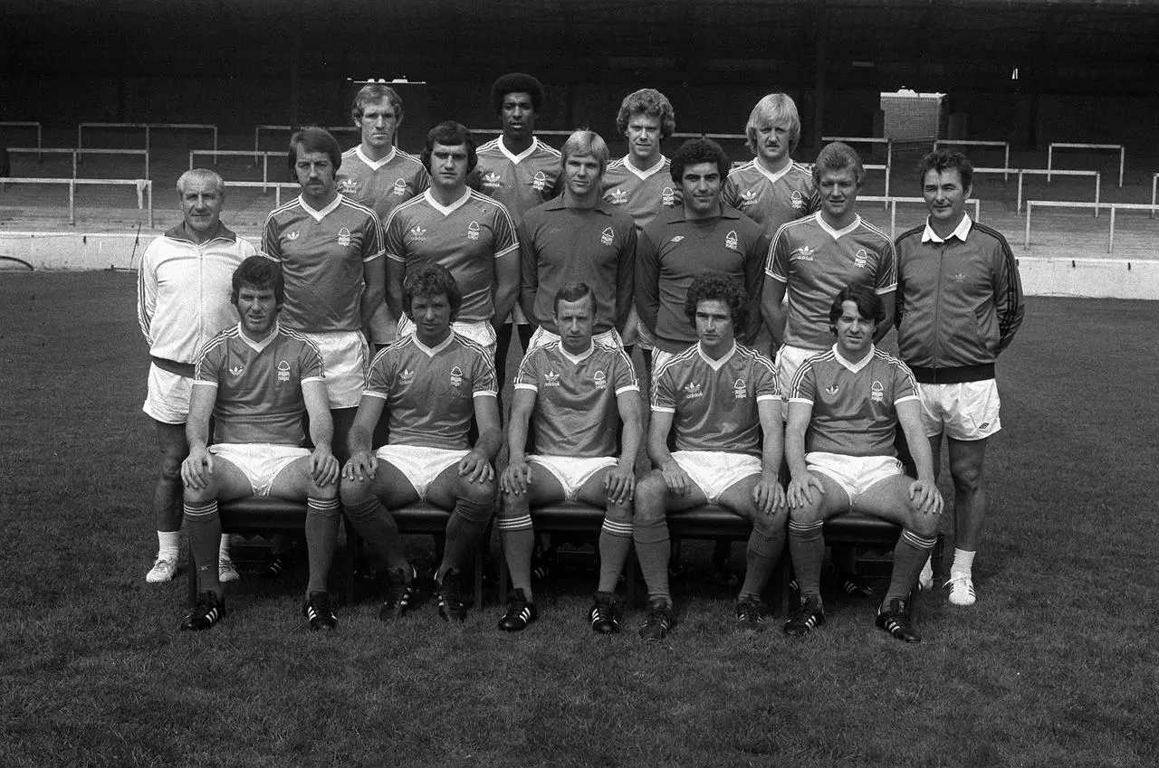 The Nottingham Forest squad ahead of the  1978/79 season