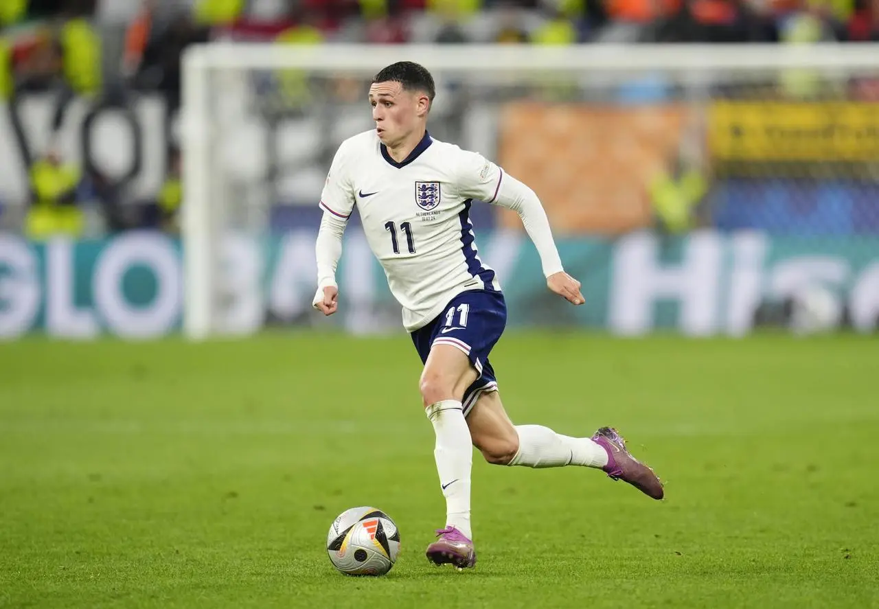 England’s Phil Foden during Euro 2024