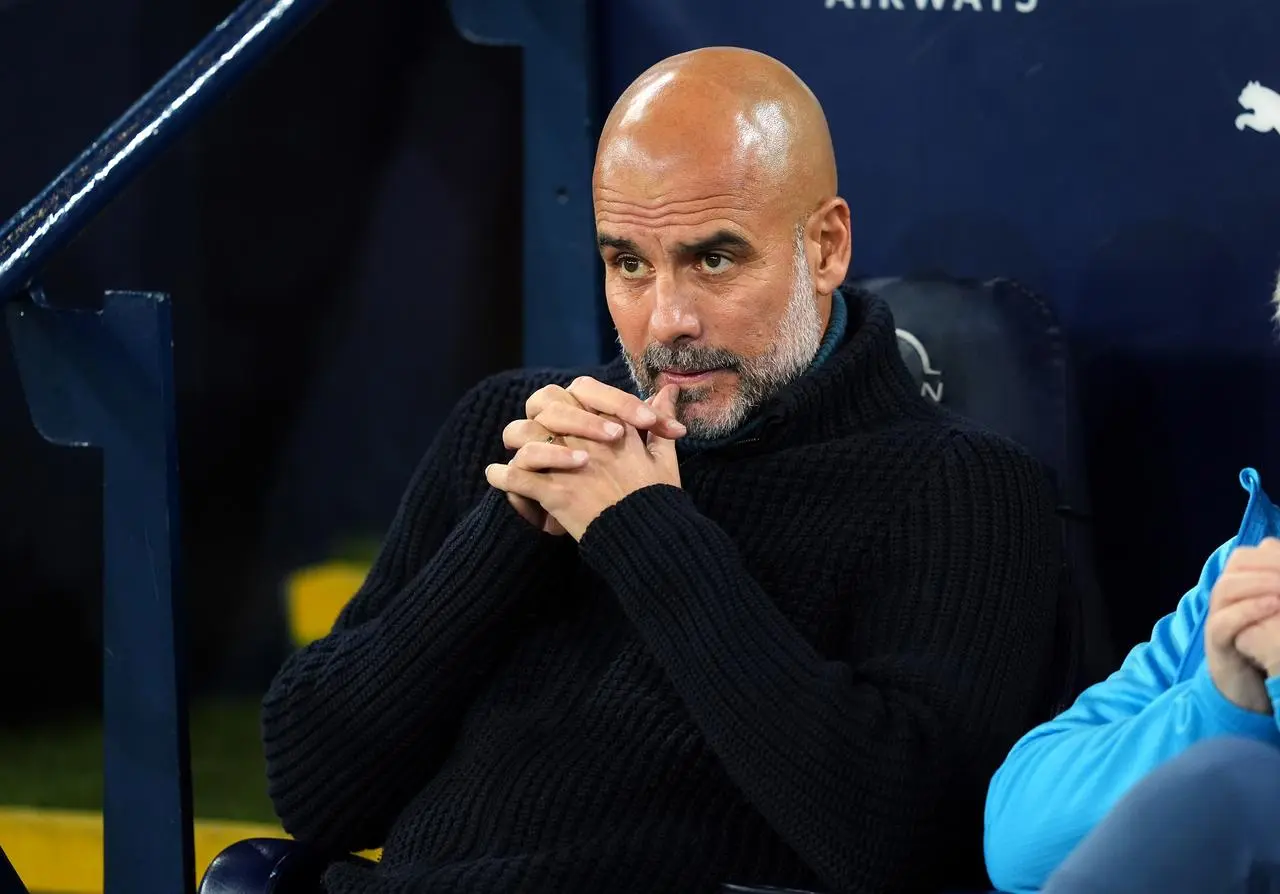 Manchester City manager Pep Guardiola during a Carabao Cup third round match against Watford