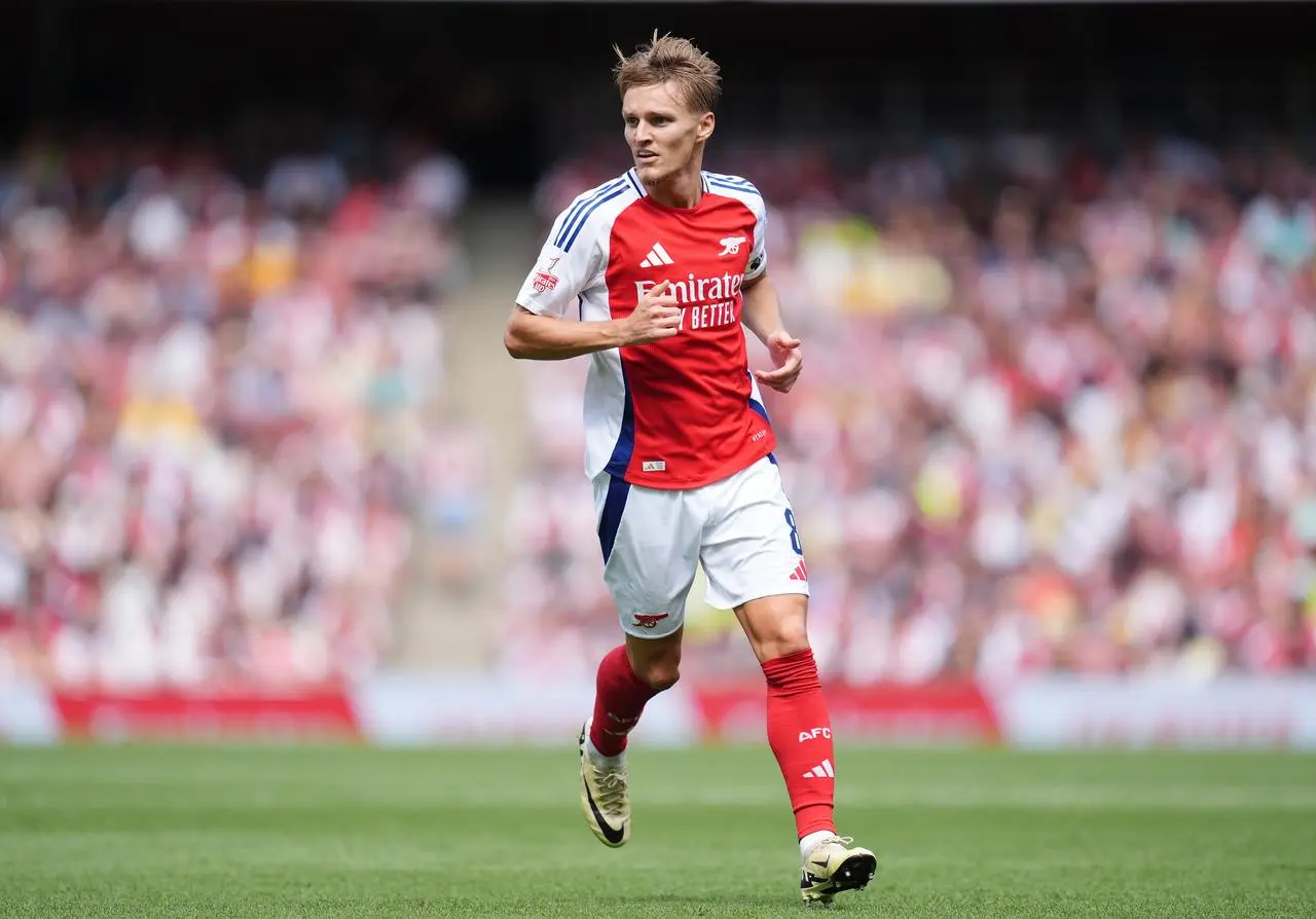 Arsenal captain Martin Odegaard 