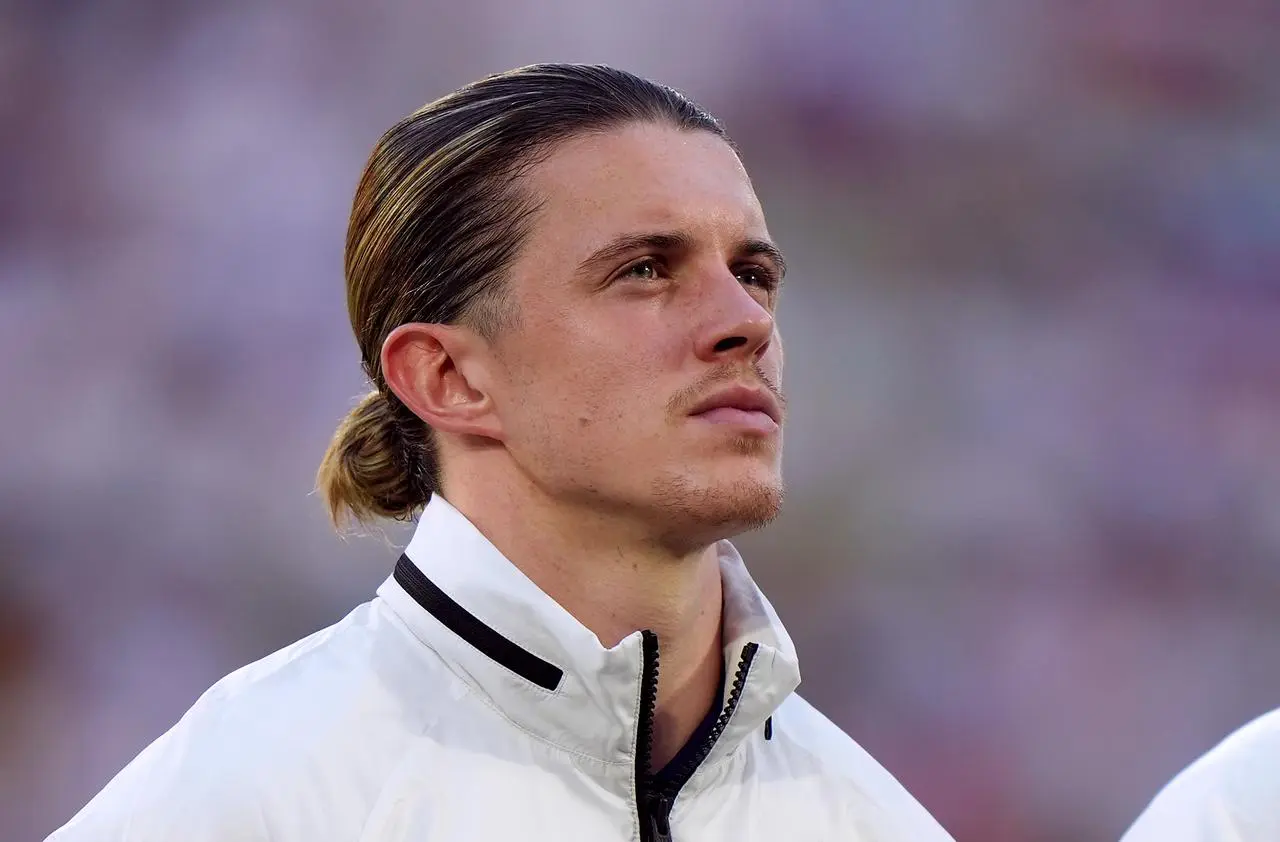 Conor Gallagher lines up for England's Euro 2024 match against Slovenia