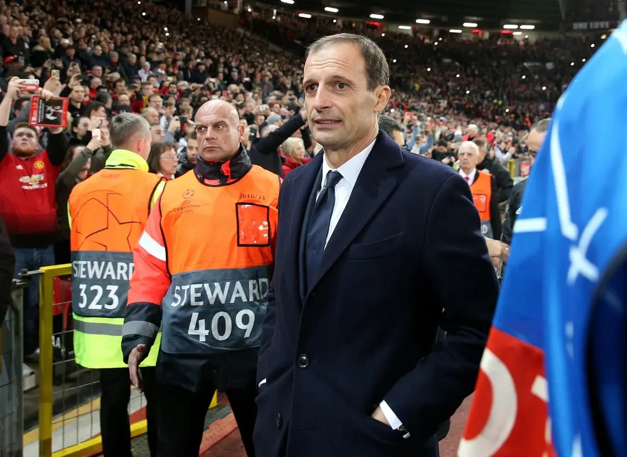 Massimiliano Allegri on the touchline