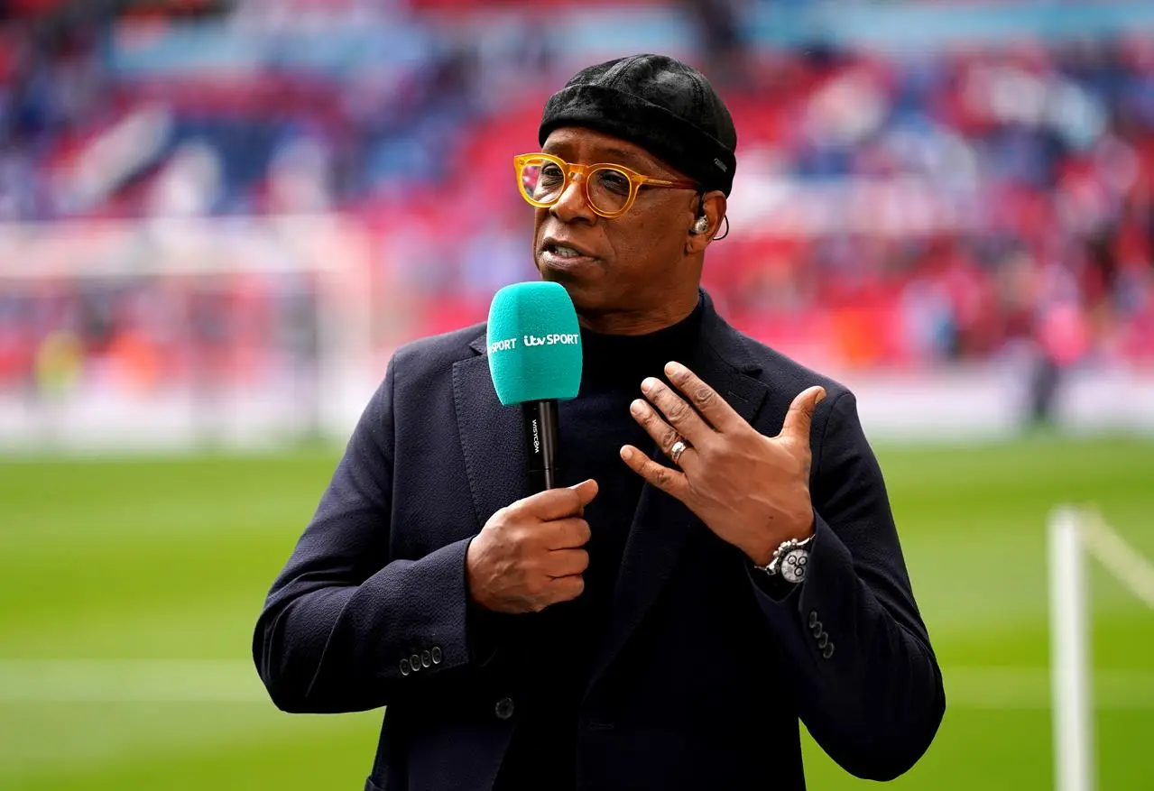 ITV Sport pundit Ian Wright ahead of the Emirates FA Cup semi-final match at Wembley Stadium