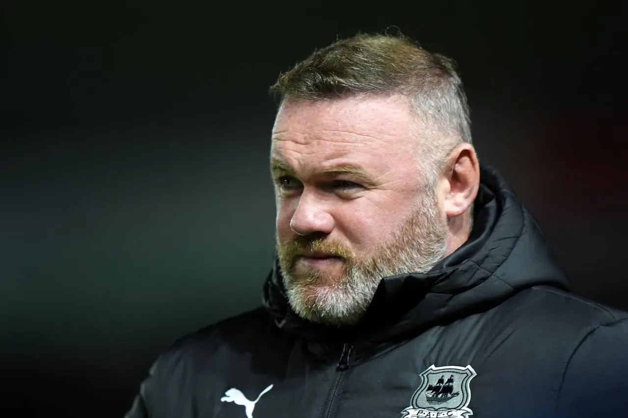 Plymouth Argyle manager Wayne Rooney ahead of the Sky Bet Championship match at Home Park, Plymouth.