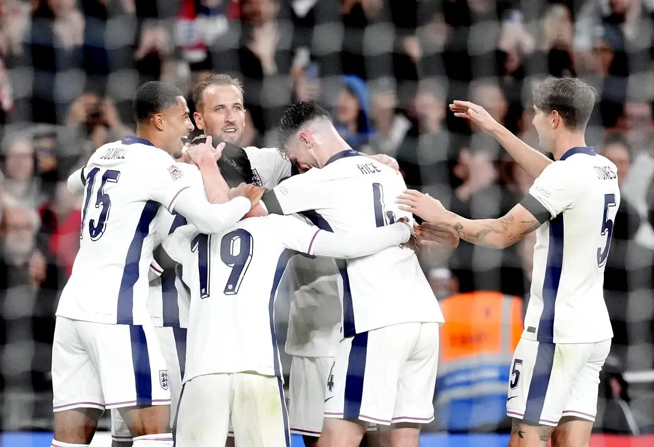 Harry Kane celebrates scoring a goal