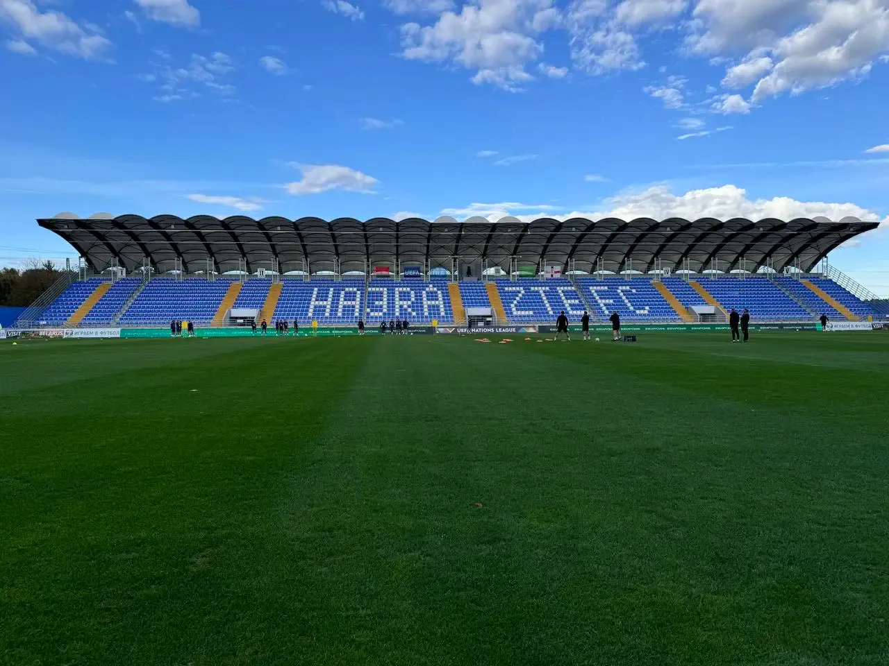 Northern Ireland training at the ZTE Arena