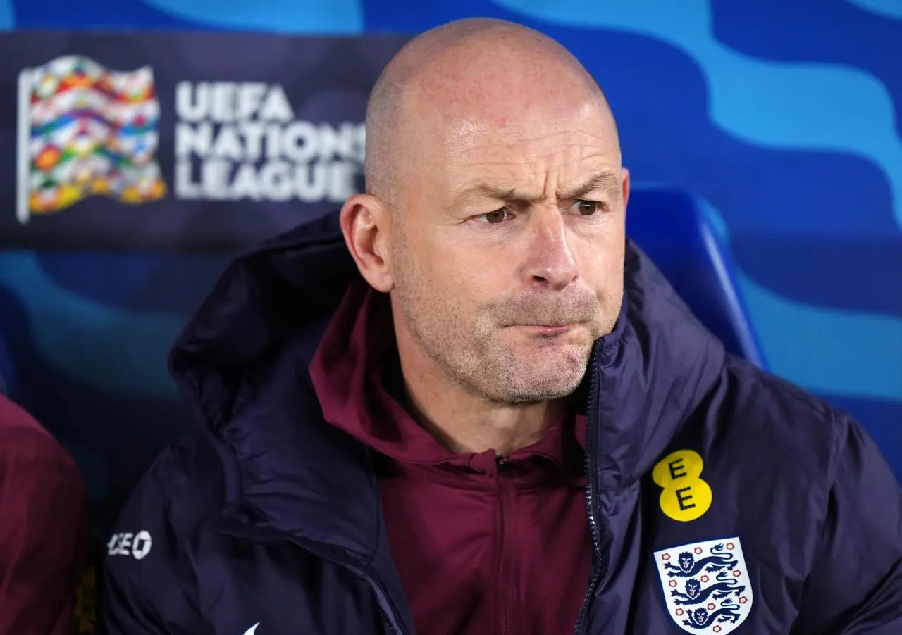 England interim manager Lee Carsley ahead of the UEFA Nations League Group B2 match at the Helsinki Olympic Stadium in Finland