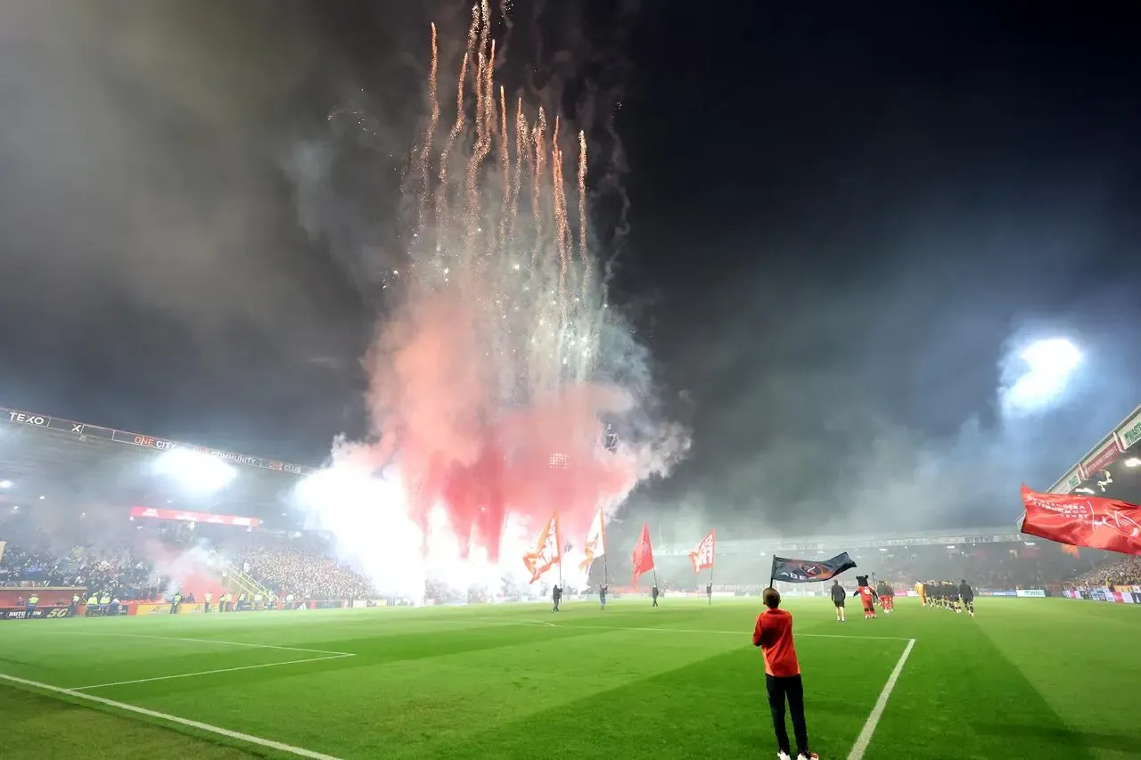 Fireworks at Pittodrie