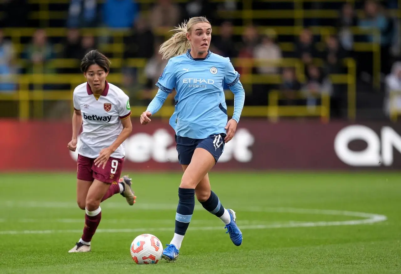 Manchester City’s Jill Roord during a Women’s Super League match against West Ham