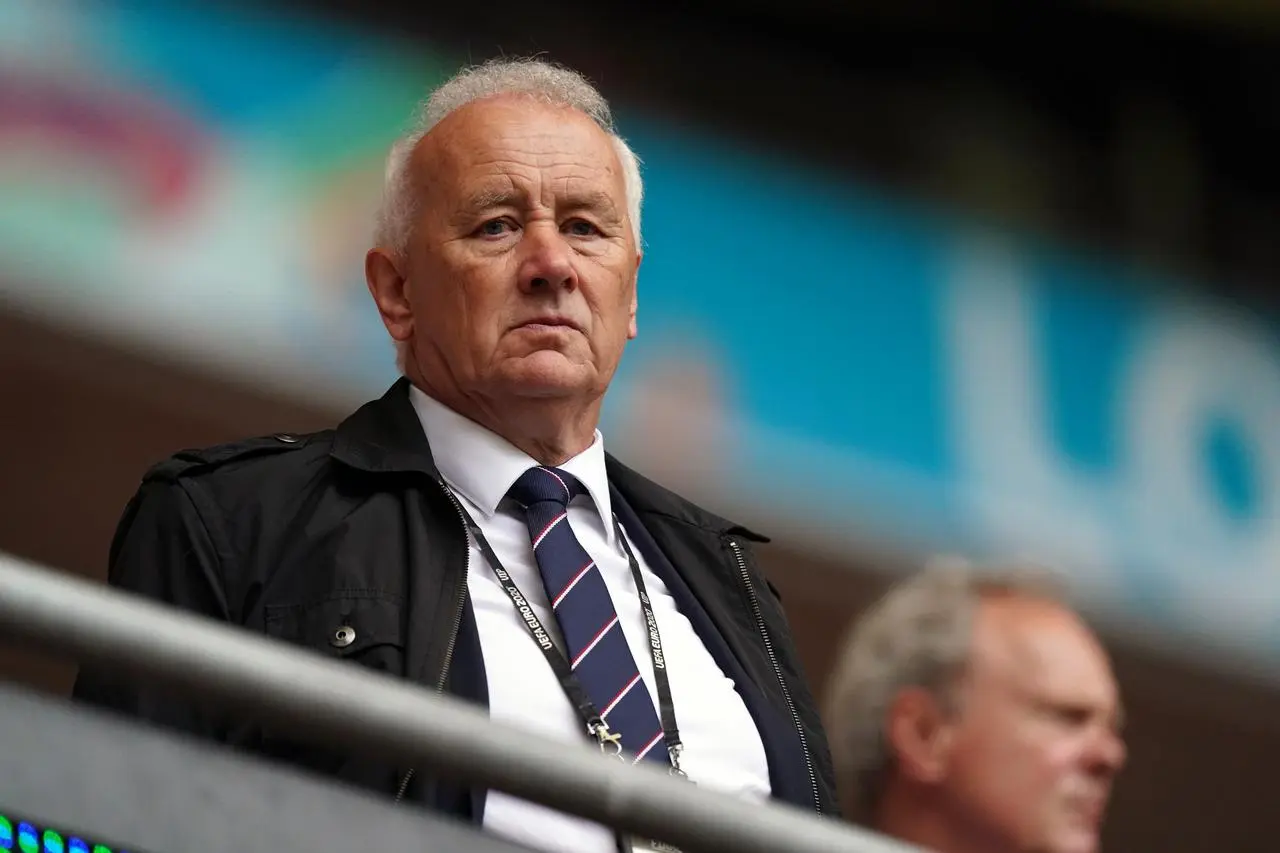 Rick Parry pictured in the stands at a football match