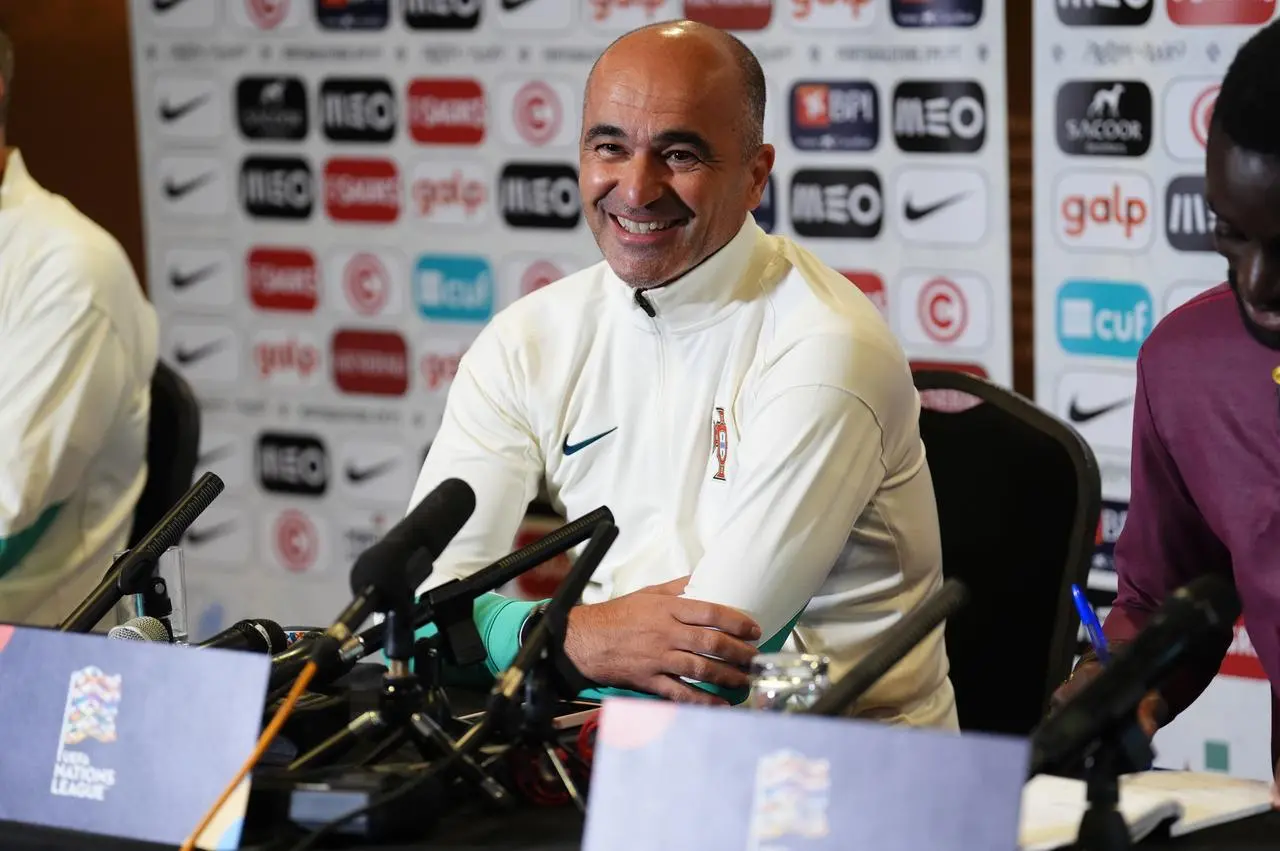 Roberto Martinez at his press conference