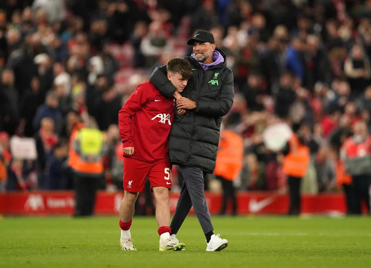 Ben Doak and Jurgen Klopp