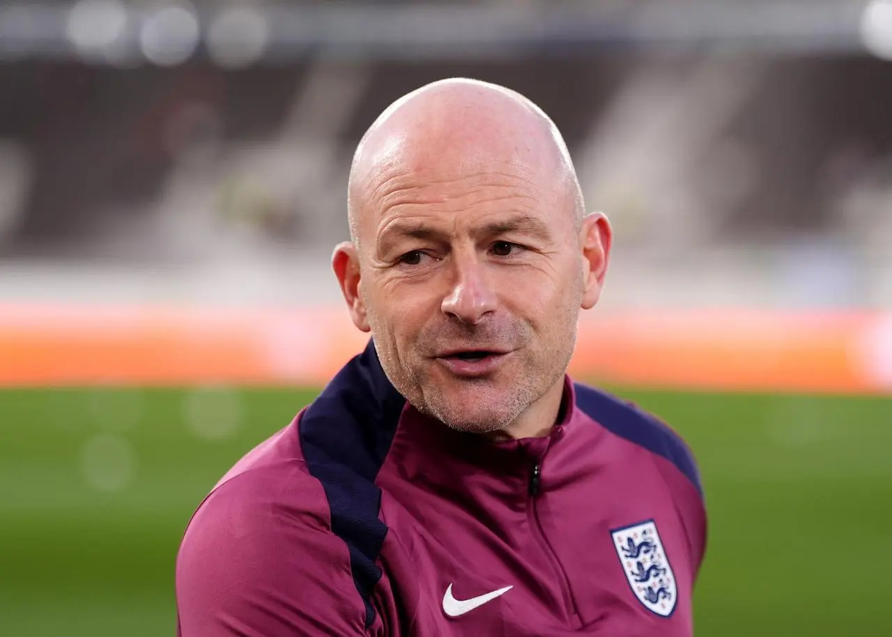 Lee Carsley pictured at England's Nations League match against Finland