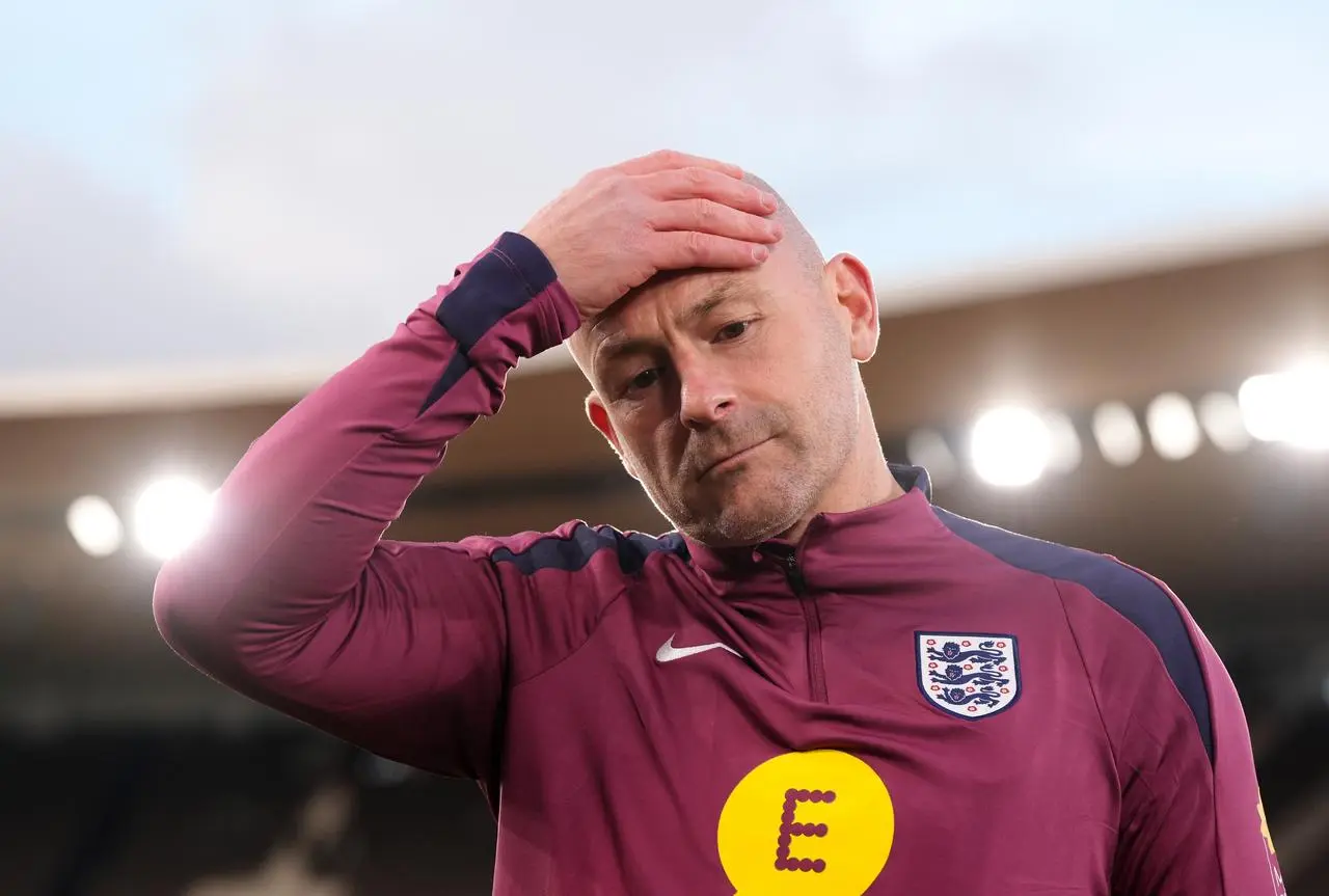 England interim manager Lee Carsley puts his hand on his forehead