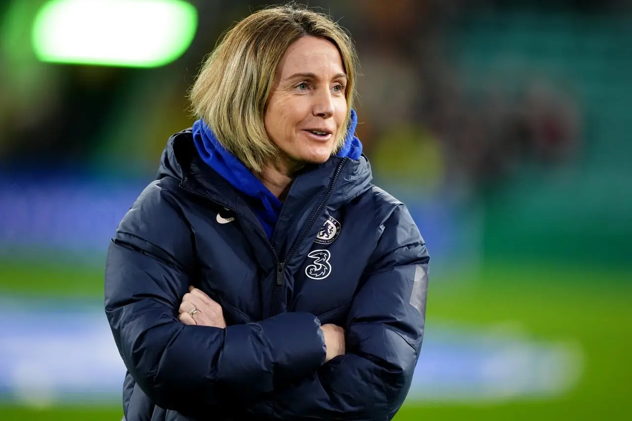 Chelsea manager Sonia Bompastor with her arms folded